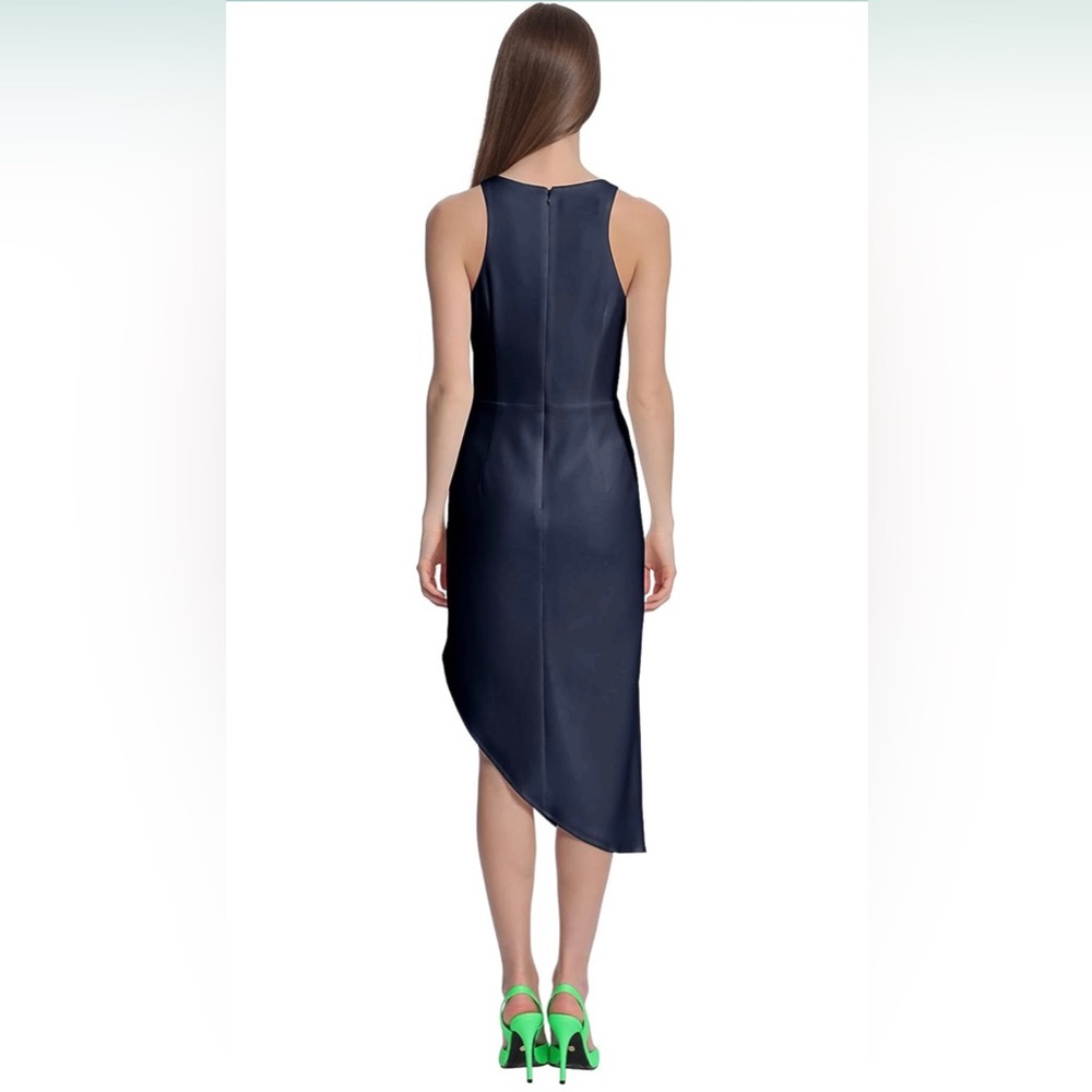 Donna Morgan Women's Bodycon Dress w/ Asymmetrical Hem Sz 2 - Picture 3 of 8